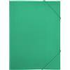 RAYLU PAPER - Raccoglitore con elastici e alette formato A4, raccoglitori per documenti, ufficio e scuola, realizzato in polipropilene riciclabile al 100% (A3, verde)