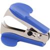 D.RECT Levapunti in Metallo con Supporto Basso | Rimuovi Punti Metallici per Uso Quotidiano in Ufficio e a Casa | Forma Ergonomica, Piccolo | Colore: Blu