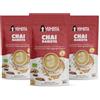 YUMISTA - Chai Latte Istantaneo Bio in Polvere - Pack 3 x 160g | Tè chai alle spezie e latte d'avena senza glutine - Bevanda vegana cremosa pronta con acqua, calda o fredda