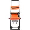 HHEMSTD Sedia pieghevole per scale con cinture di sicurezza, sedia a rotelle in alluminio con 2 ruote, sollevatore per scale portatile, ambulanza, pompiere, evacuazione per mensc