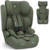 Kikka Boo KikkaBoo Seggiolino Auto 9-36 kg i-PASS, Gruppo 1/2/3, Da 15 Mesi a 12 Anni, i-Size 76-150 cm, Poggiatesta Regolabile 13 Posizioni, Verde militare