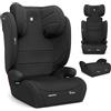Kikka Boo KikkaBoo Seggiolino Auto 15-36 kg i-AID, Gruppo 2/3, i-Size 100-150 cm, da 3,5 a 12 Anni, Poggiatesta Regolabile 13 Posizioni, Nero