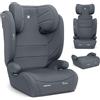 Kikka Boo KikkaBoo Seggiolino Auto 15-36 kg i-AID, Gruppo 2/3, i-Size 100-150 cm, da 3,5 a 12 Anni, Poggiatesta Regolabile 13 Posizioni, Grigio