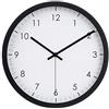 Amazon Basics Rotondo Orologio da parete classico, silenzioso, a batteria, facile da leggere, 30 cm, nero