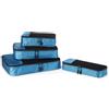 Amazon Essentials, Set di 4 Packing Cube, Accessori da Viaggio, Organizer per Bagagli con Doppia Cerniera, Parte Superiore in Rete, 100% Poliestere, S/M/L/Slim, Blu Cielo (in Precedenza Amazon Basics)