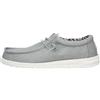 HEYDUDE Hey Dude Wally Canvas - Scarpe Uomo Slip-On - Mocassini, Light Grey, 42