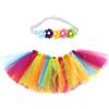 Hztyyier Baby Neonato Photography Puntelli Baby Pettiskirt Tutu Rainbow Bubble Skirt con fasciaBaby Rainbow Pettiskirt Dresses