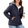 Yuson Girl Giacca Invernale da Donna Cappotto Corto e Caldo Leggero | Giubbotto Donna Trapuntato con Cappuccio,Parka con Fodera in Pile,Giacche Inverno Antivento,Mezza Stagione