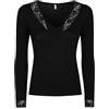 Magic Dream Maglia Intima Donna Manica Lunga con Pizzo - Taglia S