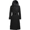 Khujo Elena Donna Cappotto invernale nero S 100% poliestere