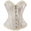 LSFYSZD Women's Lace Up Boned Overbust Corset Bustier Lingerie Bodyshaper Top Plus Size