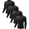 CL convallaria Pantaloni Termici Uomo Pantalone 1 o 2 Confezioni di Mutande Lunghe da Uomo, Intimo Termico, Strato di Base, Foderato in Pile, per Il Freddo