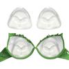 VASANA Reggiseno in silicone a forma di triangolo a forma di cuore, inserto rimovibile per reggiseno sportivo, riutilizzabile, imbottitura in gel push-up, per costumi da bagno da donna, bikini, Trasparente