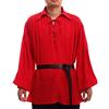 GRACEART Camicia Oversize da Poeta Pirata Medievale Outfit Festival Rinascimentale Abbigliamento Casual Top per Uomini o Donne, XL