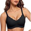 Bresdk Reggiseno Donna Senza Ferretto - Bralette Seamless, Imbottita e a Copertura Totale per Seni Generosi - Reggiseno Push-Up Confortevole, Ideale da Indossare sotto Le T-Shirt o per Dormire