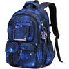 PIG PIG GIRL Zaino per bambini per ragazze Borse da scuola per studenti delle scuole medie Borsa per libri per la scuola elementare, Blu (Galaxy Blue), Taglia unica, moderno