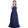 JEATHA Vestito Cerimonia Bambina Abito Elegante Matrimonio Nuziale Senza Maniche Vestiti Comunione Bambina Abiti Festa Compleanno Ragazze Vestito Damigella Nozze