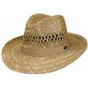 LIPODO Fedora Classico in Paglia Cappello Estivo Bogart con Nastro Decorativo in Gros-Grain Made in Italy Primavera Estate