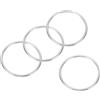 PATIKIL 4 Anelli In Metallo 3.2 Pollici Anello Saldato Rotondo Per Macramè | 316 Acciaio Inossidabile Grado Marine, 5x80mm, DIY Hobby Ferramenta Cintura Guinzaglio Per Cani, Anelli O Multiuso