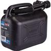 Draper 09053 - Tanica di combustibile in plastica, 5L, Nero, Taglia Unica