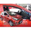 J&J AUTOMOTIVE Deflettori d'Aria per Kia Picanto 5-Porte Berlina dal 2017, Set da 2 Pezzi, Nero fumé Oscurato Heko