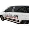 J&J AUTOMOTIVE Deflettori d'Aria per Fiat 500L 2012-2022, Set da 2 Pezzi, Nero Fumé Oscurato Heko