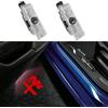 GZZHENGYE 2Pcs LED Car Door Welcome Light Proiettore Lampada Ghost Shadow Logo Lampade Per Alfa Romeo Giulia 952 Stelvio 949 tonale Giulietta Brera 159 Spider (Logo rosso)