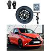 D'ANGELO 1988 Kit Ruotino di Scorta 15 compatibile con Toyota Aygo con Cric, Chiave, Guanti e Sacca