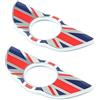 Generic Stemma decorativo 3D in metallo per portiera dell'auto, compatibile con Mini Cooper S JCW R50 R52 R53 R55 R56 R57 R58 R59 R60 R61 PJ09 (bandiera inglese rossa, piccola per R50-R59)