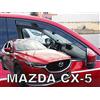 J&J AUTOMOTIVE Deflettori d'Aria per Mazda CX-5 Dal 2017, Set da 2 Pezzi, Nero Fumé Oscurato Heko
