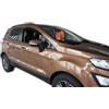 J&J AUTOMOTIVE HEKO Deflettori per Ford Ecosport 2013-2022, 2 pezzi | 2 deflettori HEKO per Ford Ecosport, PMMA 3 mm, fumé, canale del finestrino.