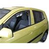J&J AUTOMOTIVE Deflettori d'Aria per Kia Picanto 2004-2010, Set da 2 Pezzi, Nero Fumé Oscurato Heko