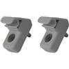 FortunateSweet 2 clip per aletta parasole 735478275 7355399311 per Fiat Grande Punto - Gancio di fissaggio in ABS grigio supporto interno