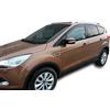 J&J AUTOMOTIVE HEKO Deflettori per Ford Kuga 2013-2019, 2 pezzi | 2 deflettori HEKO per Ford Kuga, PMMA 3 mm, fumé, canale del finestrino.