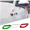 GZZHENGYE Copertura decorativa per parafango con presa d'aria laterale tricolore con bandiera italiana Compatibile con Maserati Grecale 2022 2023