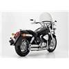 4moto SCARICO COMPATIBILE CON HONDA VT750 SHADOW RC50 2004-2007 MARMITTA OMOLOGATA PER USO STRADALE FALCON DOUBLE GROOVE