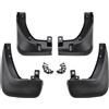 J&J AUTOMOTIVE Set da Paraspruzzi Auto e Parafanghi per Kia Sportage 2010-2015, Set da 4 Pezzi, Kit di Protezione Contro Gli Spruzzi, Nero