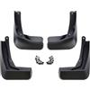 J&J AUTOMOTIVE Set da Paraspruzzi Auto e Parafanghi per Volkswagen Golf 7 Sportsvan 2017-2020, Set da 4 Pezzi, Kit di Protezione Contro Gli Spruzzi, Nero