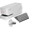 Coruscant Cucitrice elettrica, pinzatrice automatica, resistente, 25 fogli, memorizza 210 punti, include 2000 punti metallici e 1 levapunti. Elettrico desktop AC o a batteria per uso domestico/ufficio