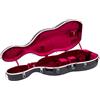 Crossrock - Custodia modellata in plastica ABS per violoncello, con ruote 4/4 Full Size Nero