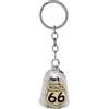 FREELANCE JW PORTACHIAVI BIKER "GUARDIAN BELL" ROUTE 66 GOLD - BICOLORE