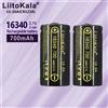 LiitoKala Lii-16A Li-ion 16340 Batteria CR123A Batterie ricaricabili 3.7V CR123 per penna laser Torcia a LED Cellulare
