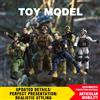 CONUSEA Modellino Soldato 1:9 con 15 Articolazioni Mobili, Action Figure a Sorpresa, Decorazione Blind Box, Statuetta Militare in PVC, Regalo di Compleanno, Giocattolo di Natale