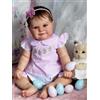 MRB 20 pollici individuale Lovely Reborn Dolls Girl Silicone vinile o corpo di stoffa occhi azzurri appena nati capelli radicati miglior regalo di natale