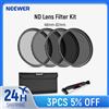 NEEWER Kit filtro obiettivo ND ND2 ND4 ND8 ND16 Kit filtro per fotocamere DSLR Canon Nikon Sony Panasonic con obiettivo da 49 mm