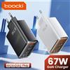 Toocki 67W GaN Charger Display digitale Quick Charge 4.0 3.0 caricabatterie USB di tipo C veloce per Laptop iPhone Samsung Xiaomi Realme POCO