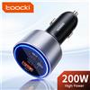 Toocki 200W Caricabatteria da auto Ricarica rapida 4.0 PPS 45W PD 100W Caricabatteria da auto USB C a ricarica rapida per MacBook iPhone 15 14 Samsung