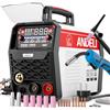 ANDELI Saldatrice Semi-automatica ANDELI 3 in 1 MIG/Lift TIG/Stick Inverter MIG per Saldatura con o senza Gas per Uso Domestico