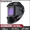 ARCCAPTAIN Casco per saldatura oscurante automatico 1/1/1/1 Grande visualizzazione 4 Sensore ad arco Maschera per saldatura a energia solare per ARC MIG MAG TIG CUT