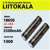 liitokala Batteria Li-ion Originale LiitoKala 30A Lii-35A 18650 3.7V 3500mAh Ricaricabile ad Alta Capacità per Torce LED